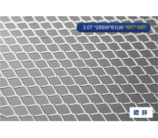 鍍鋅腳踏板網 3.0T *28SW*61 LW *5呎*10呎