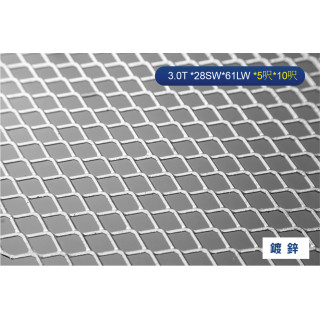 鍍鋅腳踏板網 3.0T *28SW*61 LW *5呎*10呎